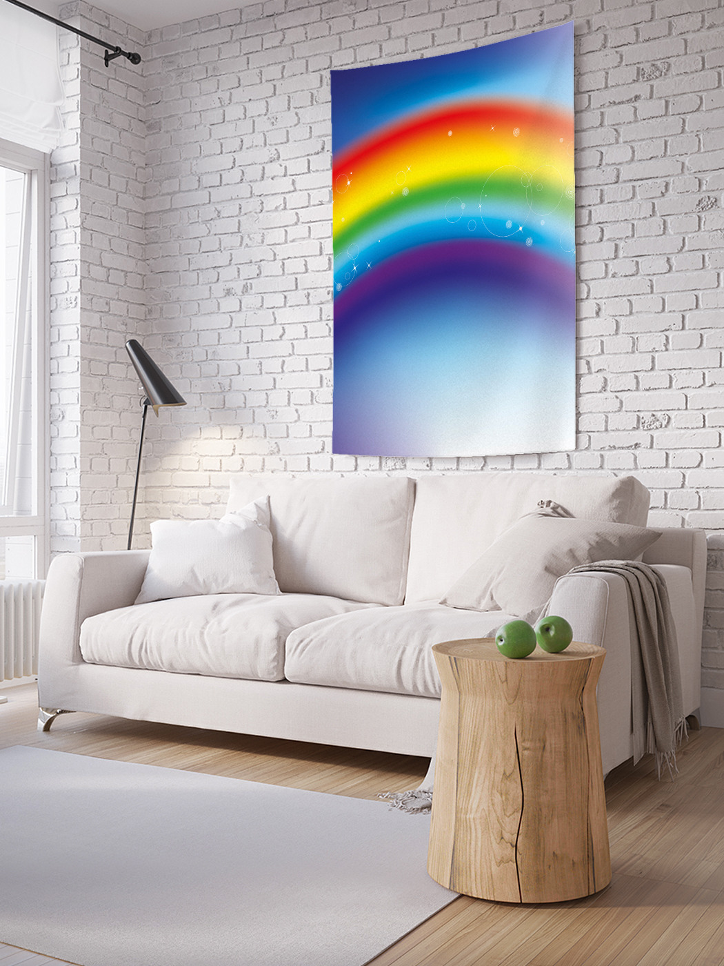 

Вертикальное фотопанно на стену JoyArty Блики на радуге 150x200 см, Блики на радуге