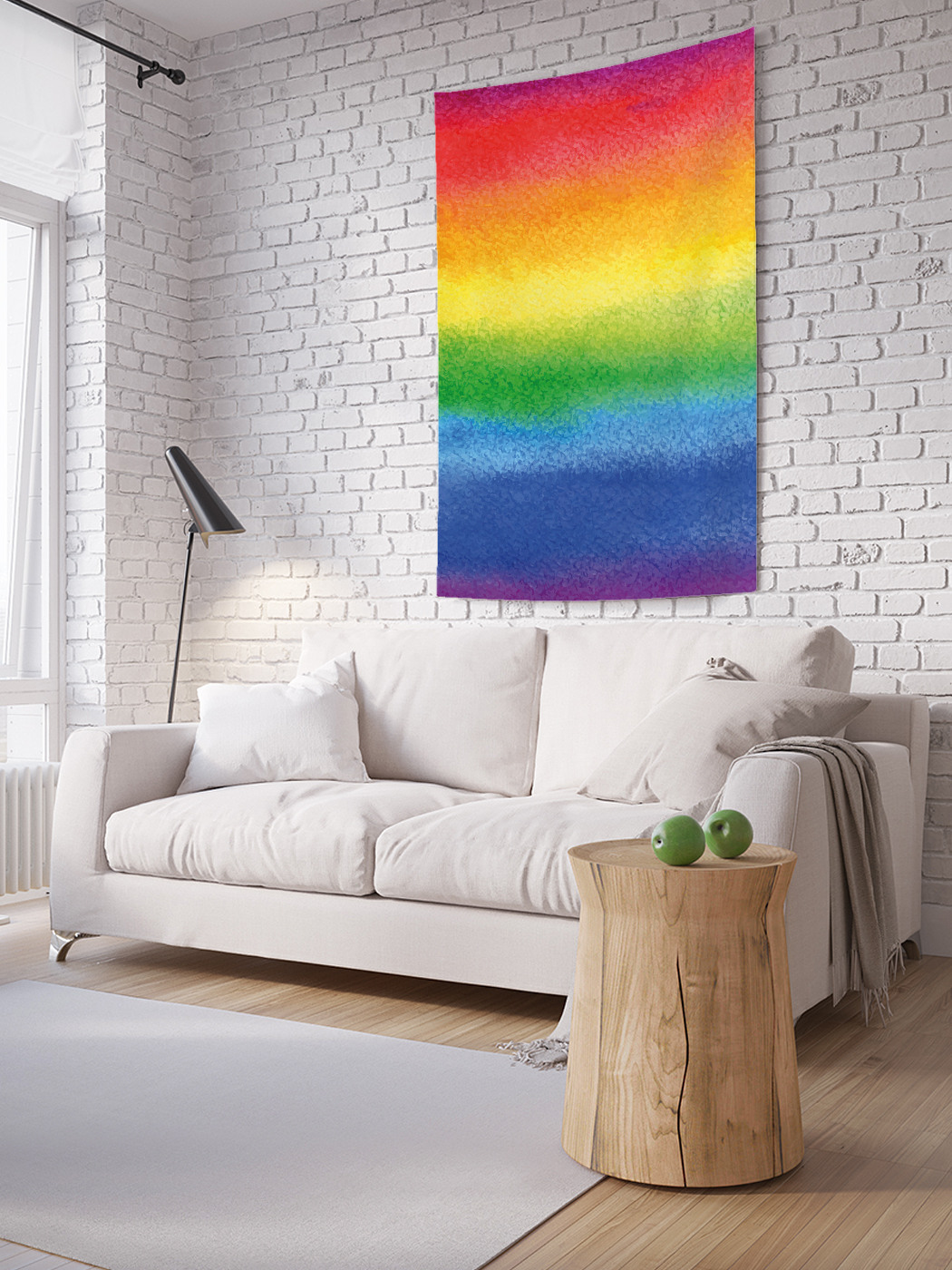 

Вертикальное фотопанно на стену JoyArty Радужное размытие 150x200 см, Радужное размытие