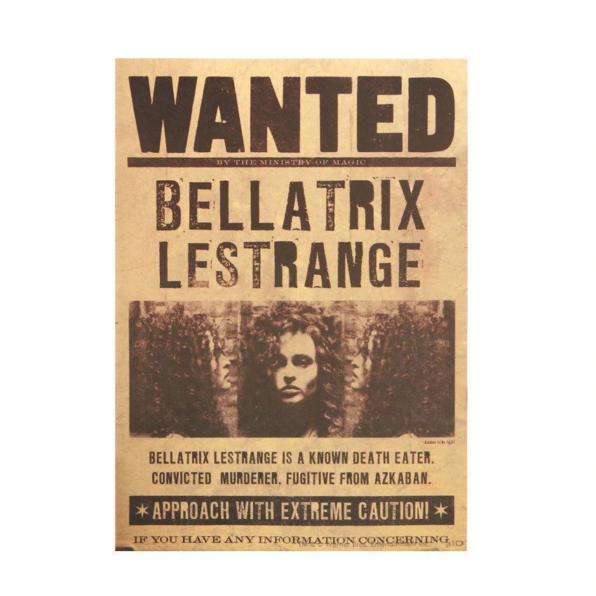 Постер Деком NAN-03-GP Daily Prophet Bellatrix Lestrange