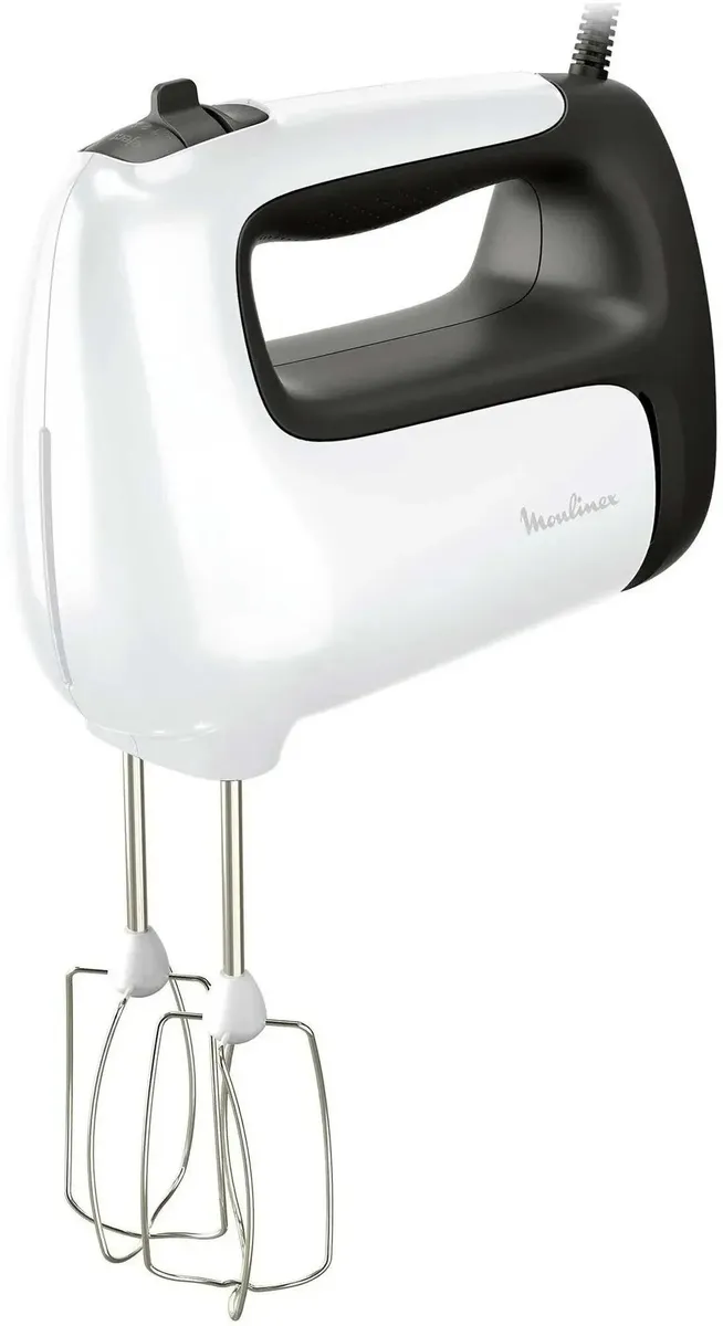 

Миксер Moulinex HM460110 белый, черный, HM460110