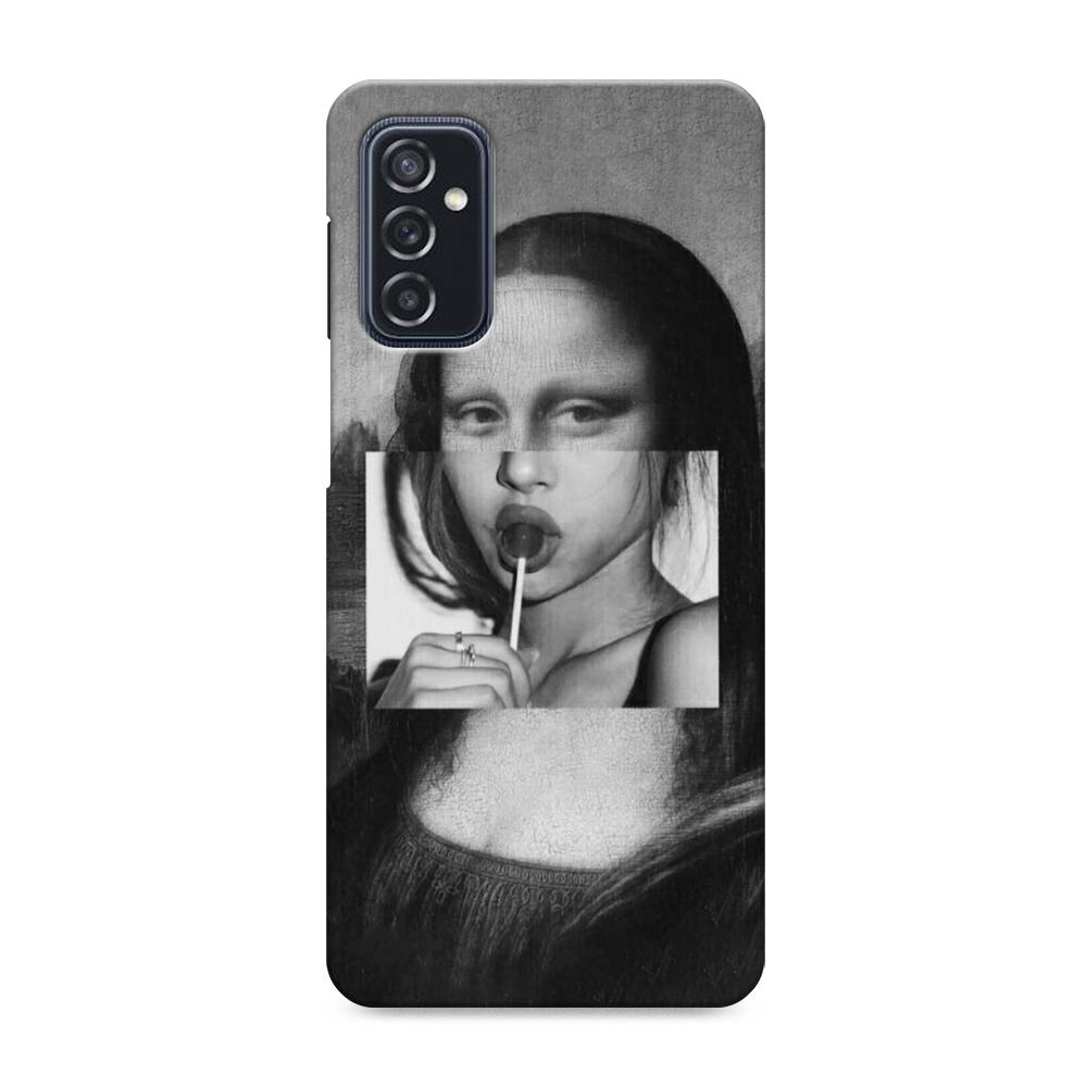 фото Пластиковый чехол "mona lisa sucking lollipop" на samsung galaxy m52 awog