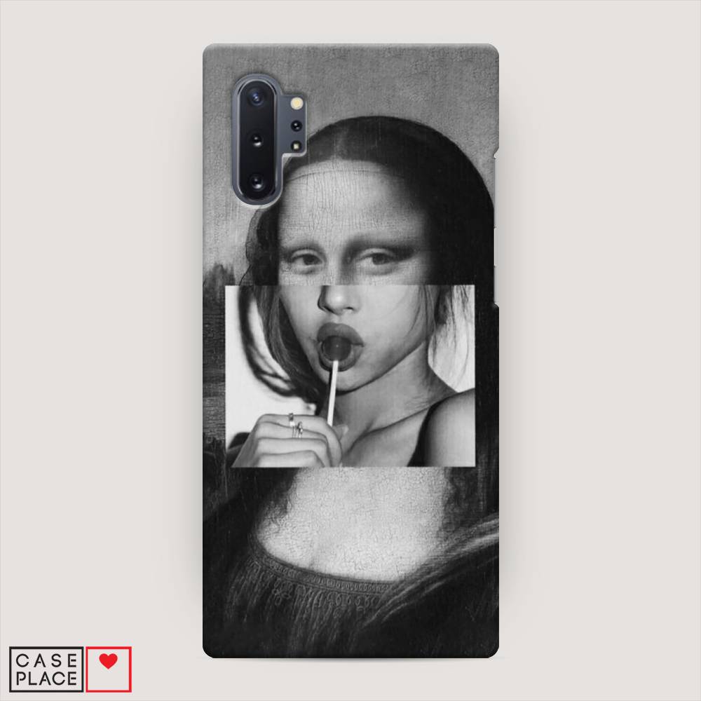 фото Пластиковый чехол "mona lisa sucking lollipop" на samsung galaxy note 10 + awog