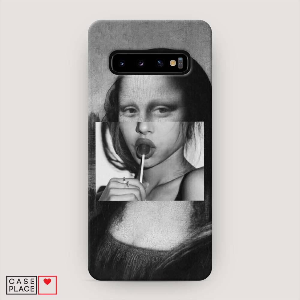 

Пластиковый чехол "Mona Lisa sucking lollipop" на Samsung Galaxy S10, 27020-7