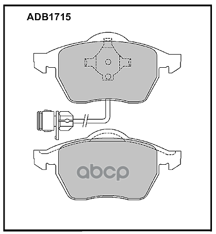 

Тормозные колодки ALLIED NIPPON дисковые передние ADB1715