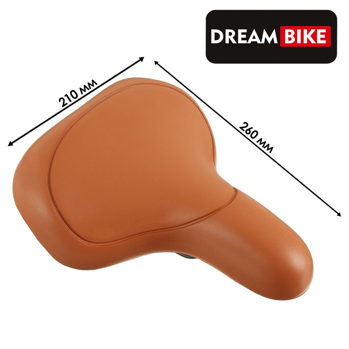

Седло Dream Bike спорт-комфорт, цвет коричневый