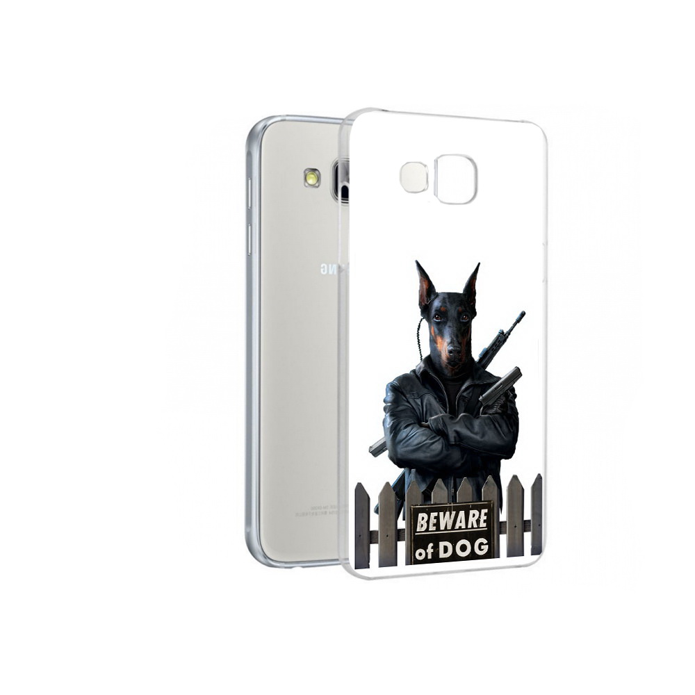 

Чехол MyPads Tocco для Samsung Galaxy A7 доберман, Прозрачный, Tocco