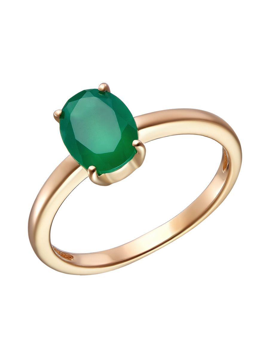 Кольцо из серебра р. 18 Ювелирочка 1056676, агат