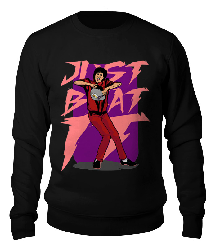 

Свитшот унисекс Printio Beat it черный XS, Beat it