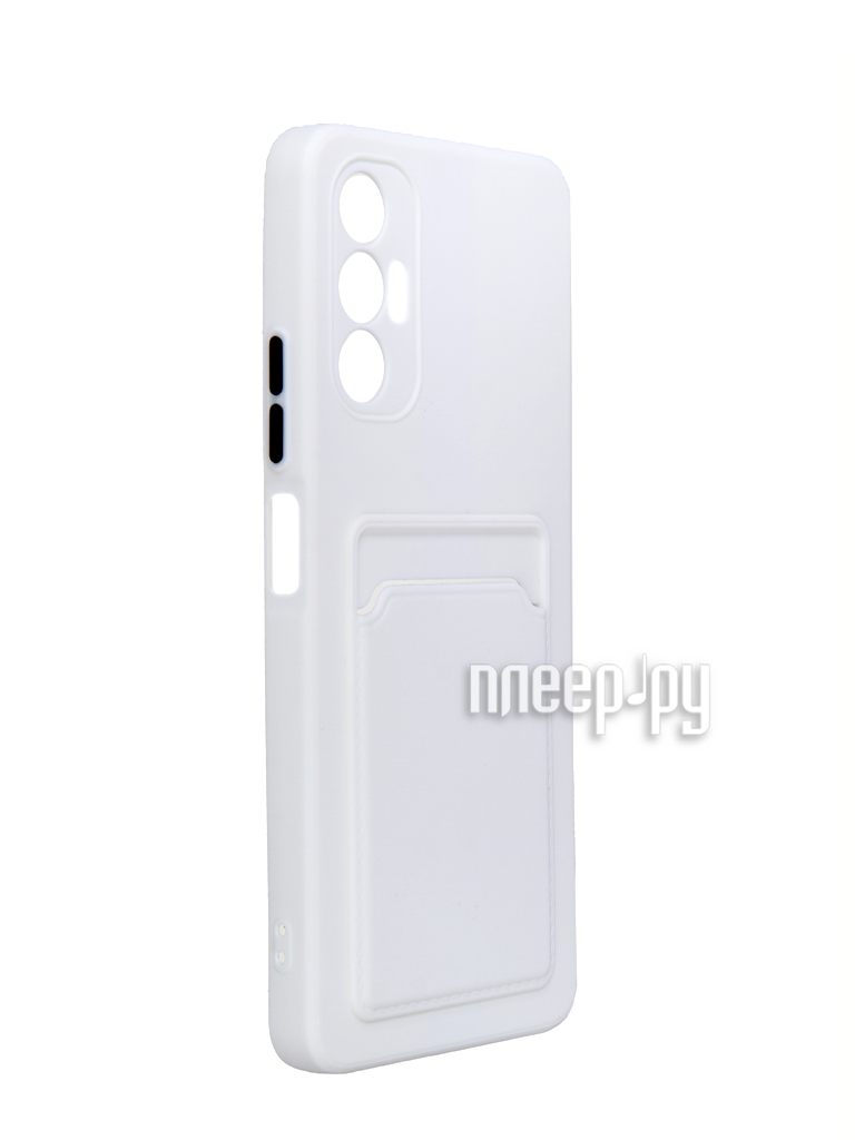 фото Чехол neypo для tecno pova 3 poket matte silicone white npm55783
