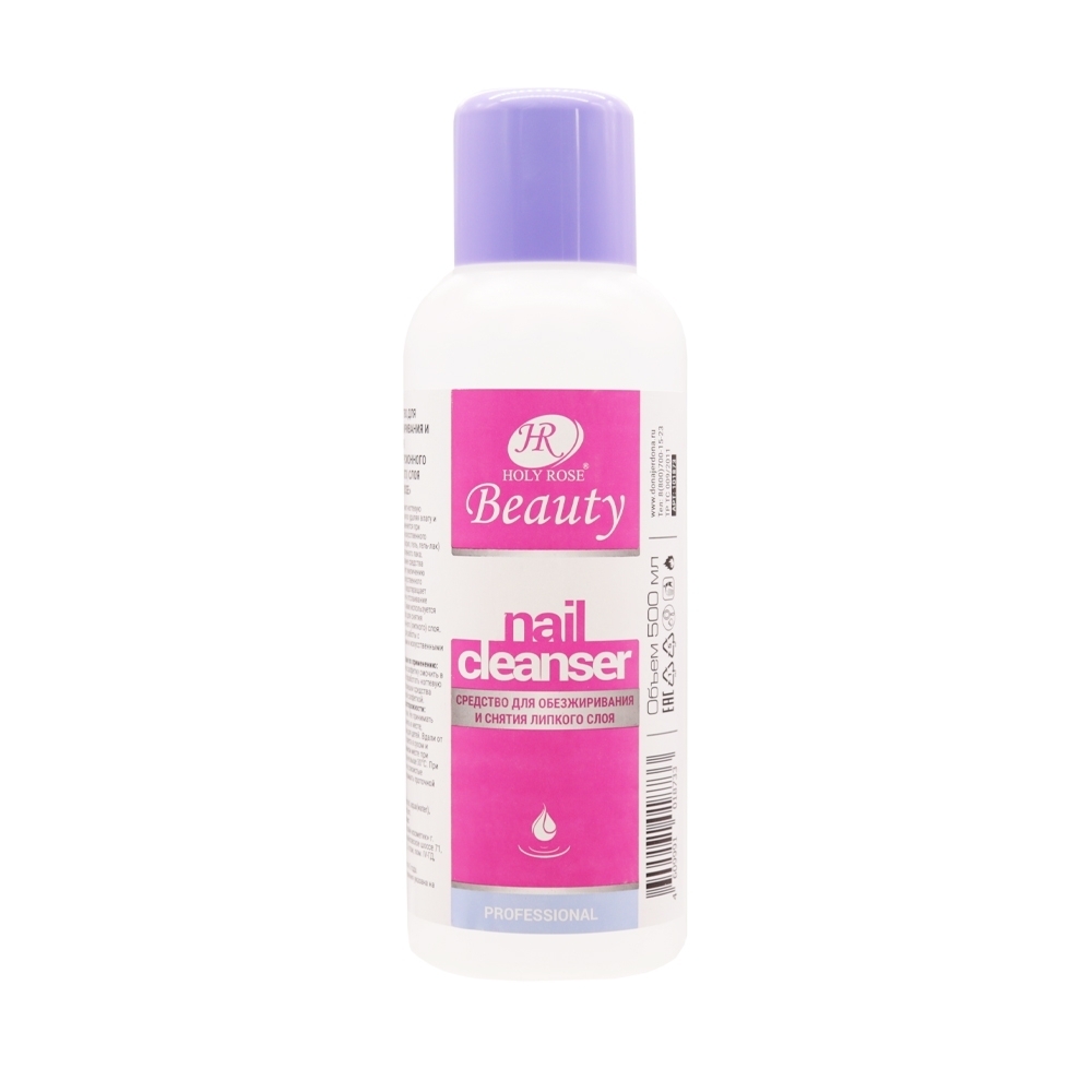 

Жидкость Holy Rose Nail Cleanser для обезжиривания ногтей и снятия липкого слоя, 500 мл