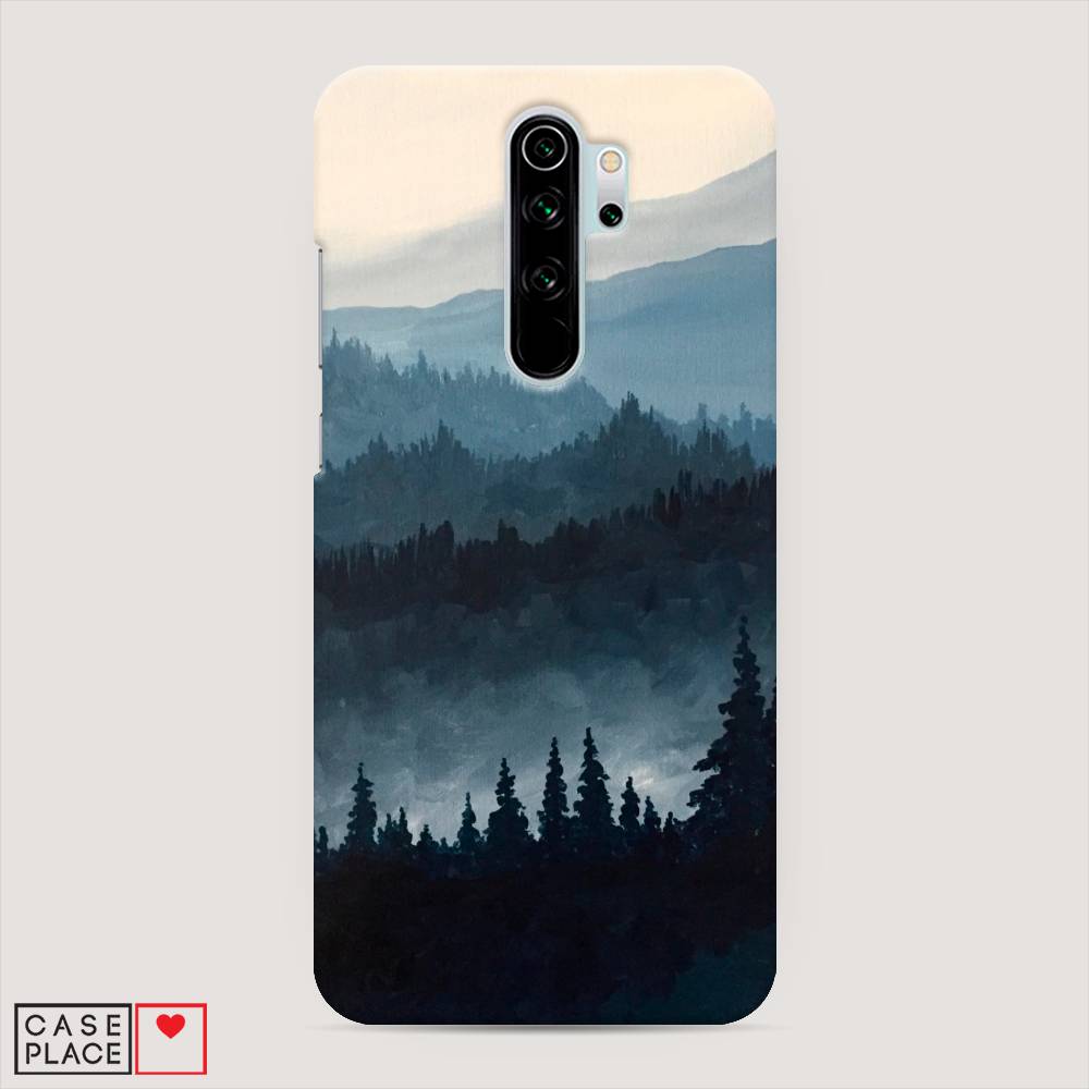 фото Пластиковый чехол "туманные горы" на xiaomi redmi note 8 pro awog