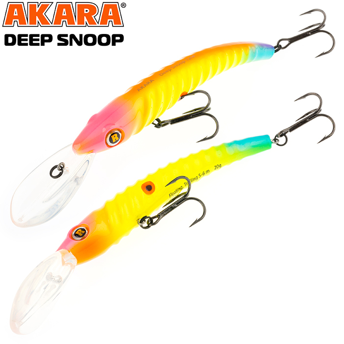 

Воблер Akara Deep Snoop 120F 20 гр 5/7 oz 4,7 in A126, Разноцветный, Deep Snoop