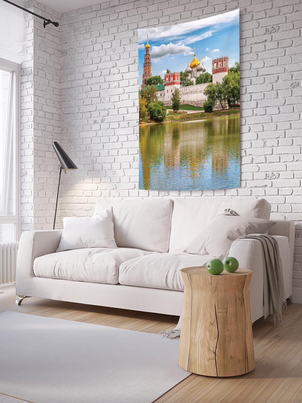 

Вертикальное фотопанно на стену JoyArty Река и город 100x150 см, Река и город