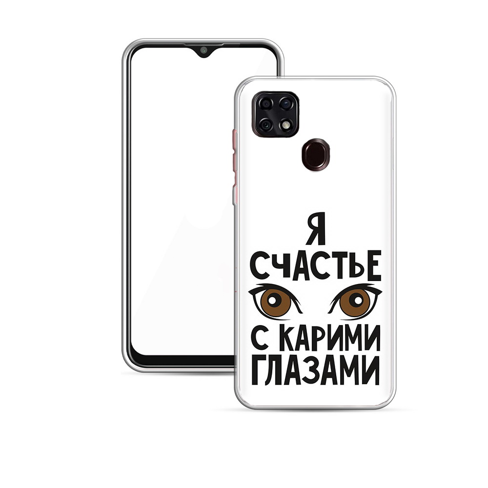 

Чехол MyPads Tocco для ZTE Blade 20 Smart счастье с карими глазами (PT226940.456.634), Прозрачный, Tocco