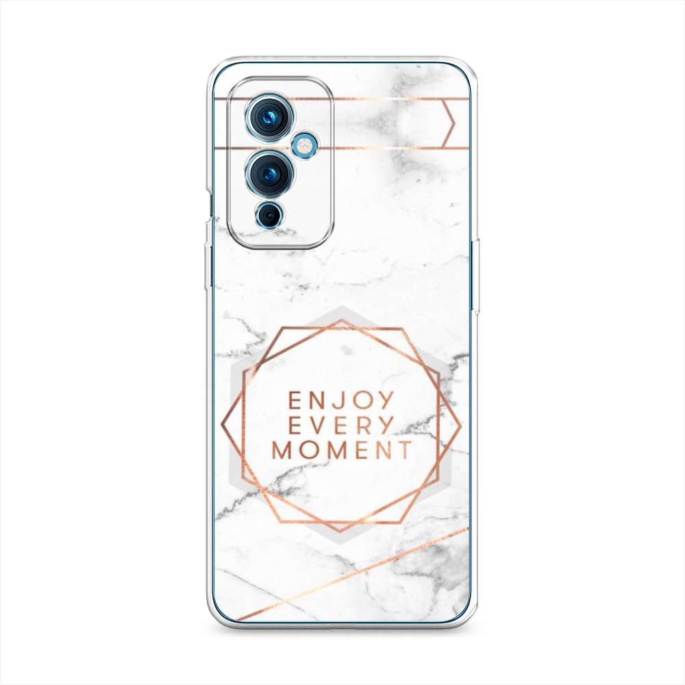 фото Силиконовый чехол "enjoy every moment мрамор" на oneplus 9 le2110 awog