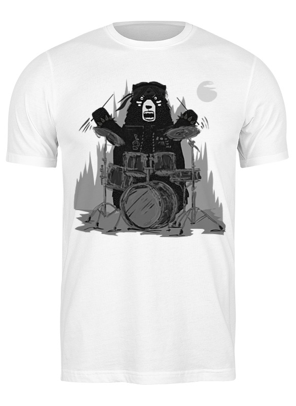 

Футболка мужская Printio Bad bear band белая 2XL, Белый, Bad bear band