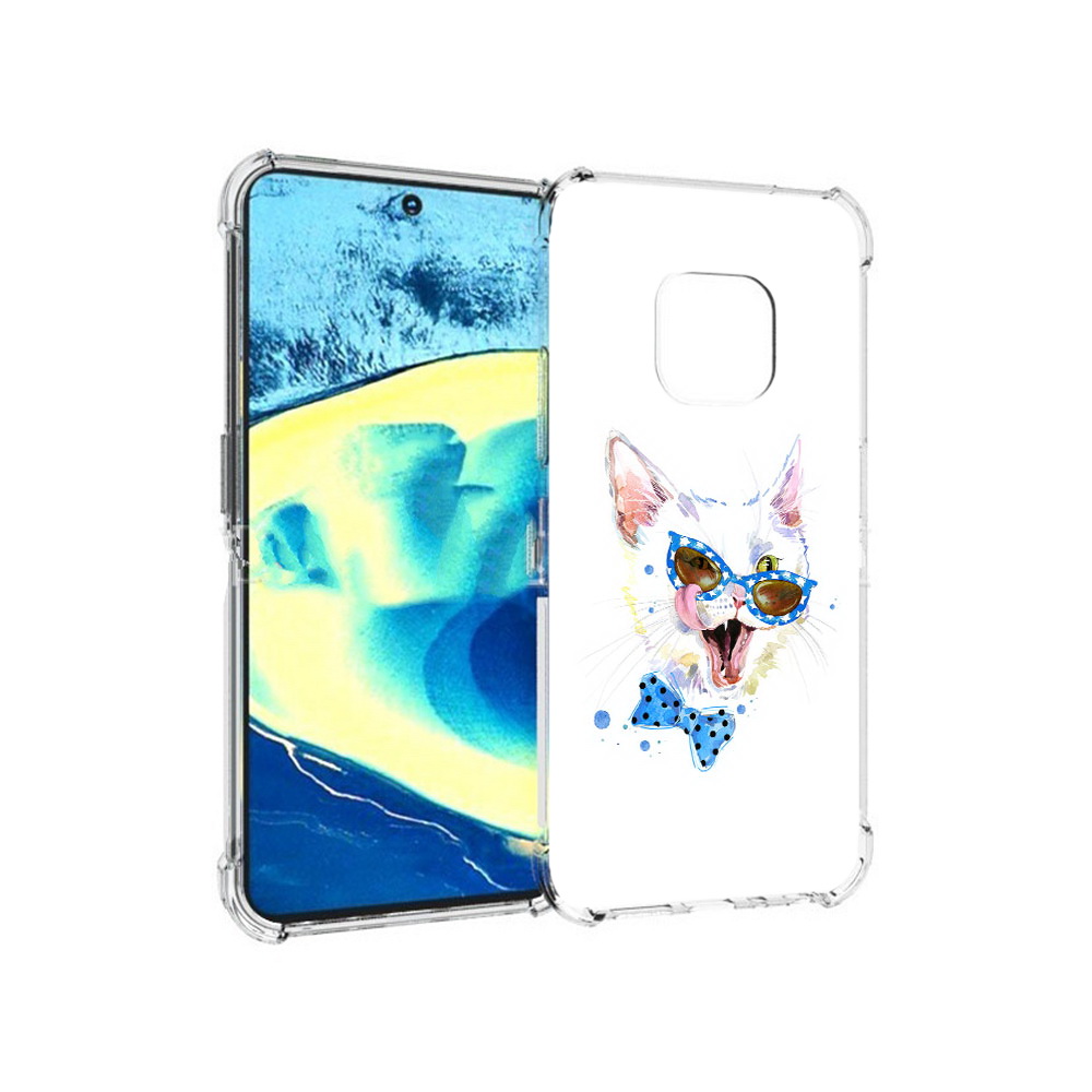

Чехол MyPads Tocco для Nokia XR20 белый кот (PT161671.111.229), Прозрачный, Tocco