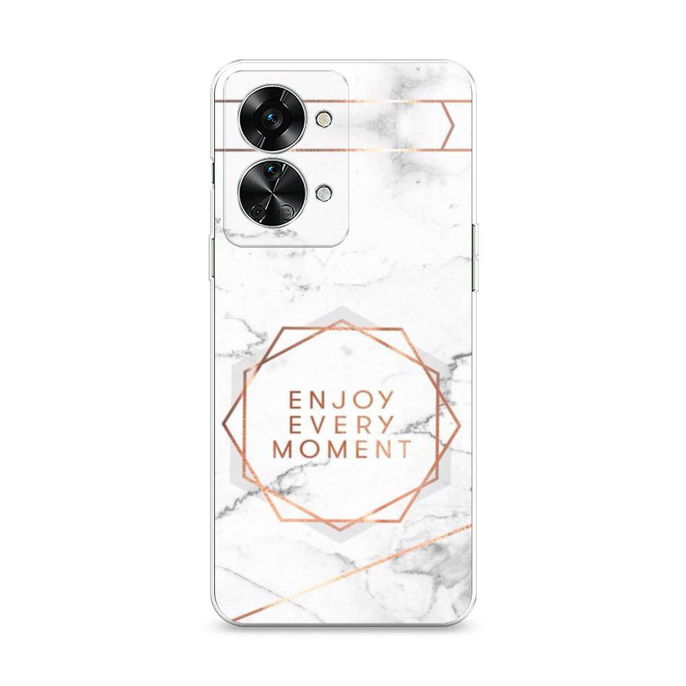

Чехол Awog на OnePlus Nord 2T / ВанПлас Норд 2T "Enjoy every moment мрамор", Разноцветный, 153250-7
