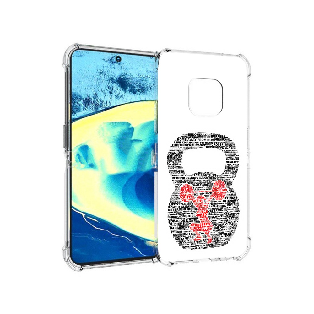 

Чехол MyPads Tocco для Nokia XR20 бодибилдинг гиря из слов (PT161671.111.232), Прозрачный, Tocco