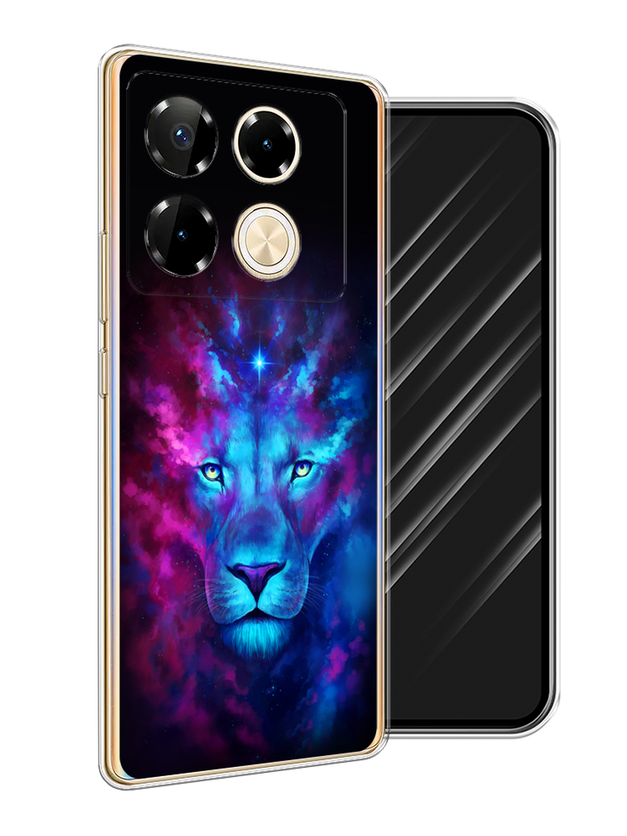 

Чехол Awog на Infinix Note 40 Pro "Космический лев", Голубой, 3105750-1