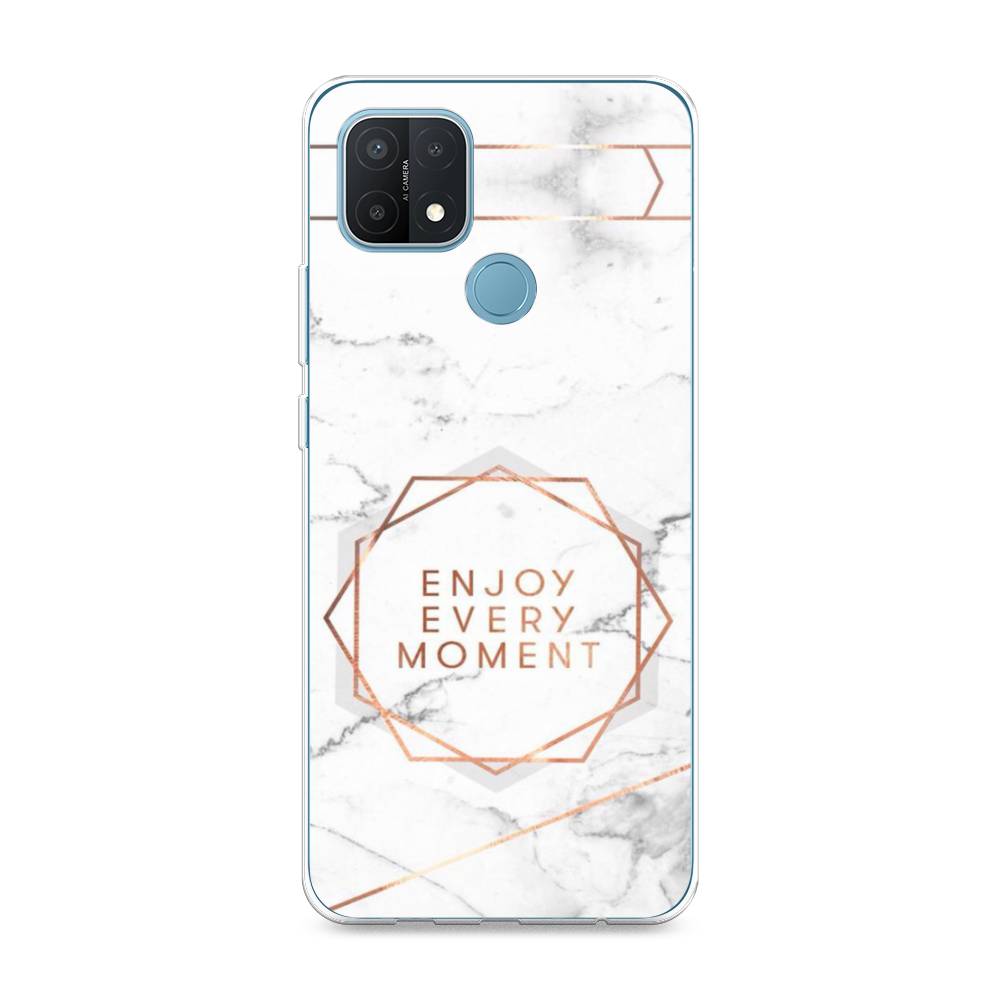 

Чехол Awog на Oppo A15/A15s "Enjoy every moment мрамор", Разноцветный, 254750-7