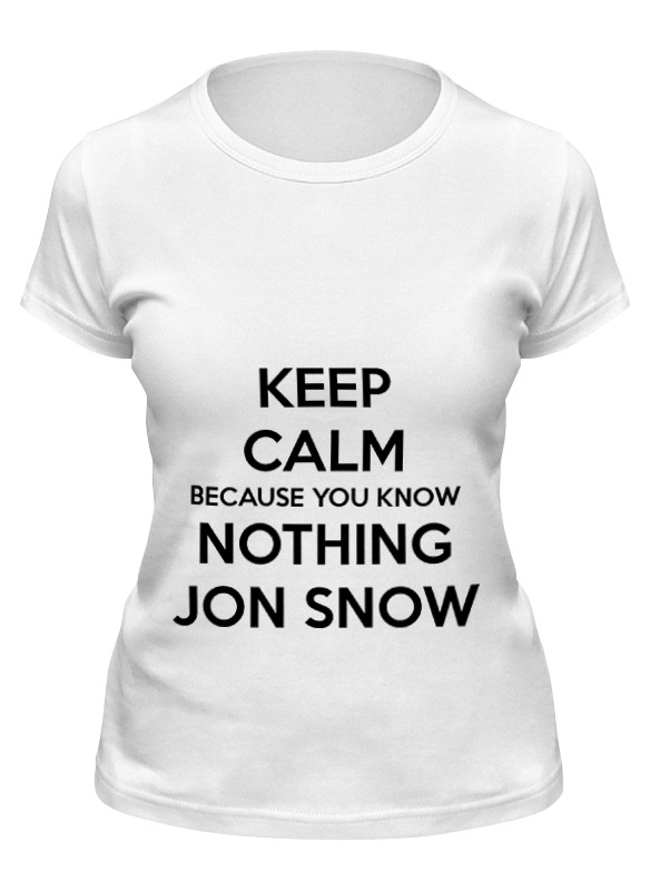 

Футболка женская Printio Jon snow белая M, Jon snow