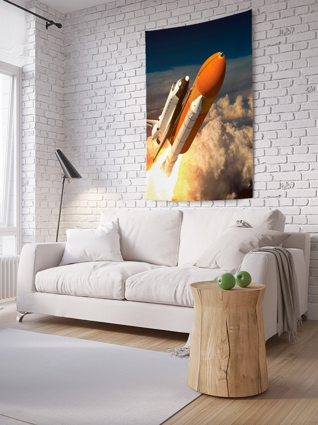 

Вертикальное фотопанно на стену JoyArty Полет в космос 100x150 см, Полет в космос