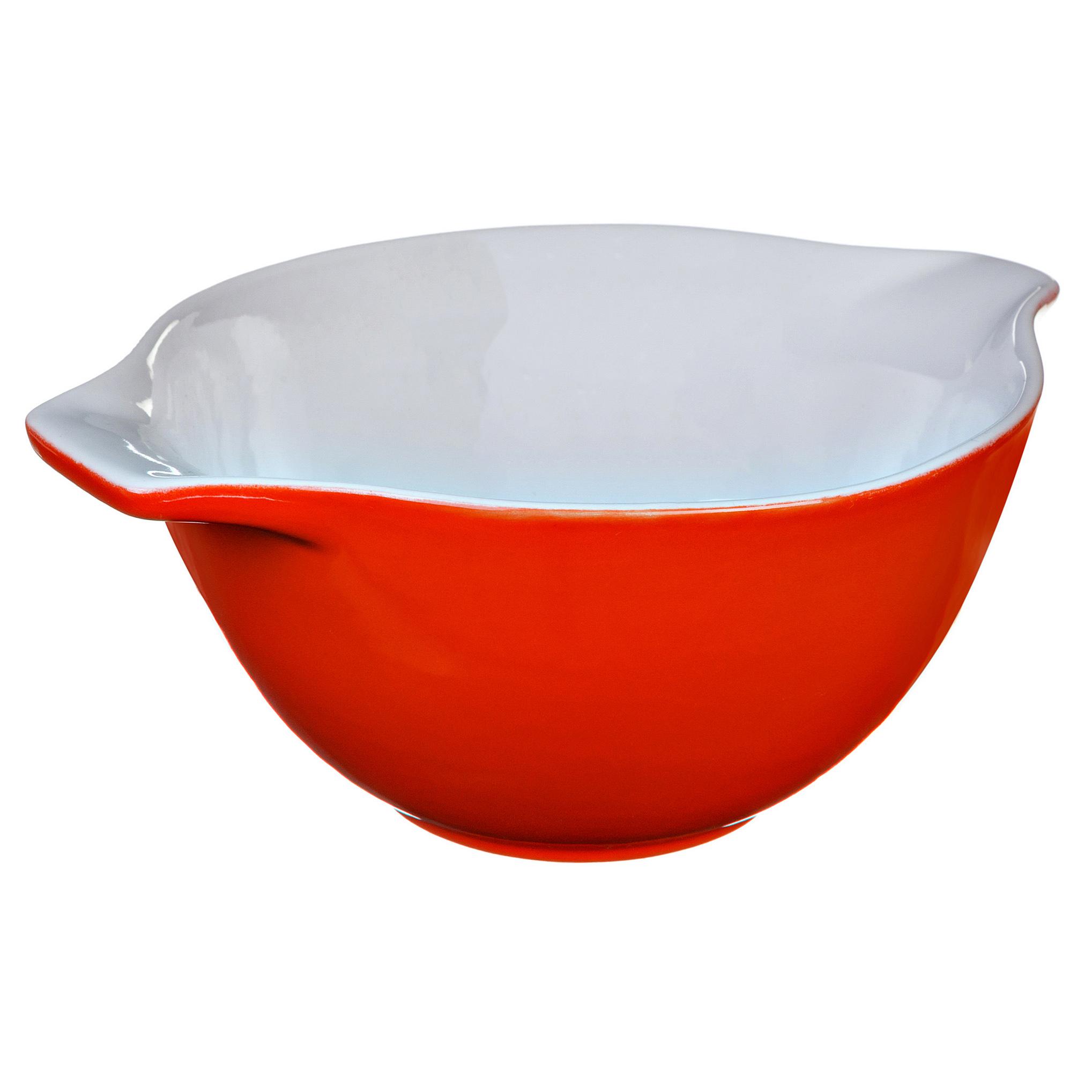 

Салатник Pyrex красный 500 мл, Белый;красный