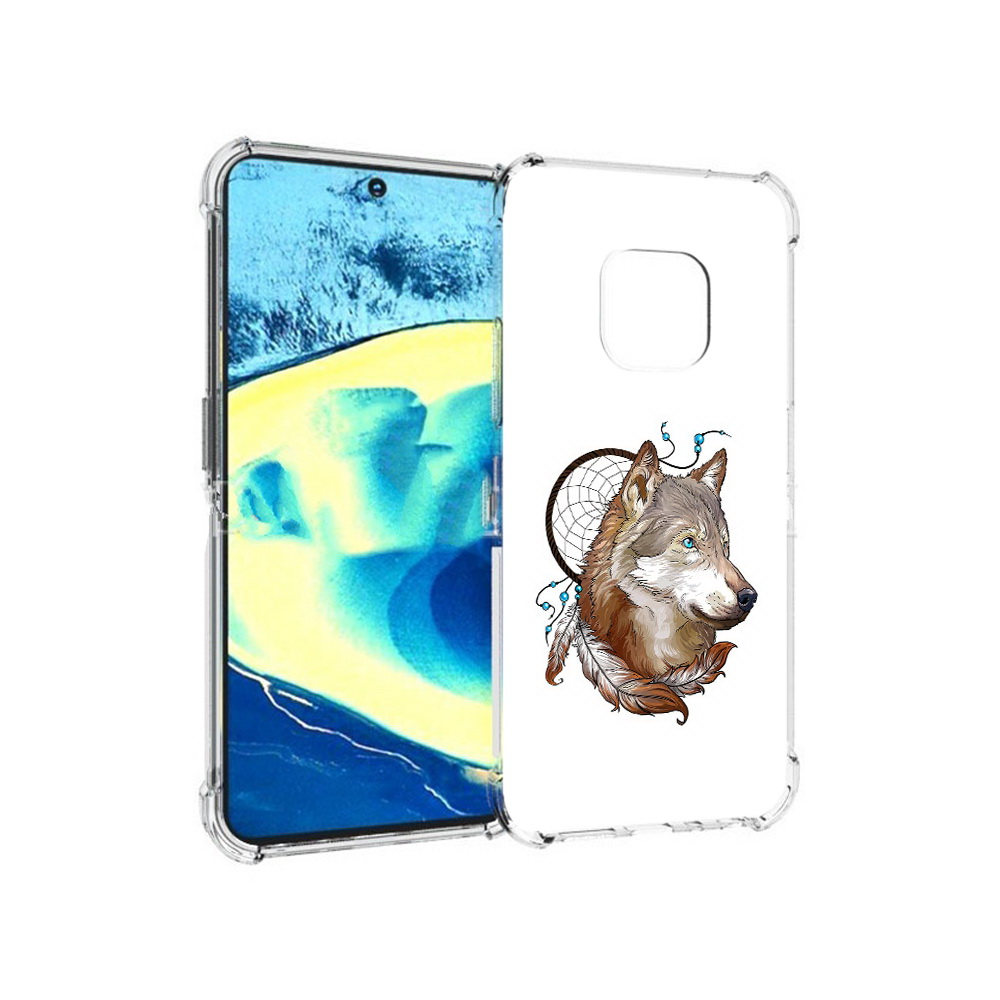 

Чехол MyPads Tocco для Nokia XR20 волк и ловец снов (PT161671.111.269), Прозрачный, Tocco