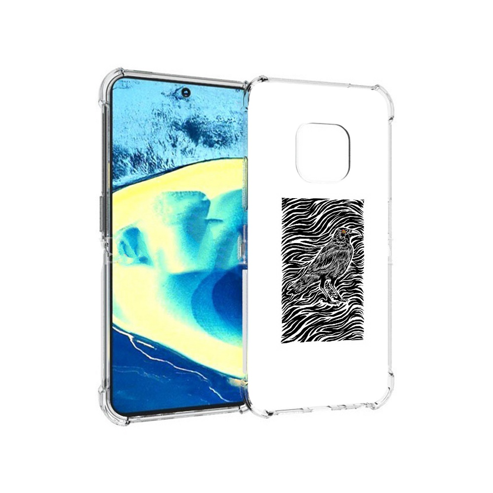 

Чехол MyPads Tocco для Nokia XR20 ворон в абстракции (PT161671.111.272), Прозрачный, Tocco