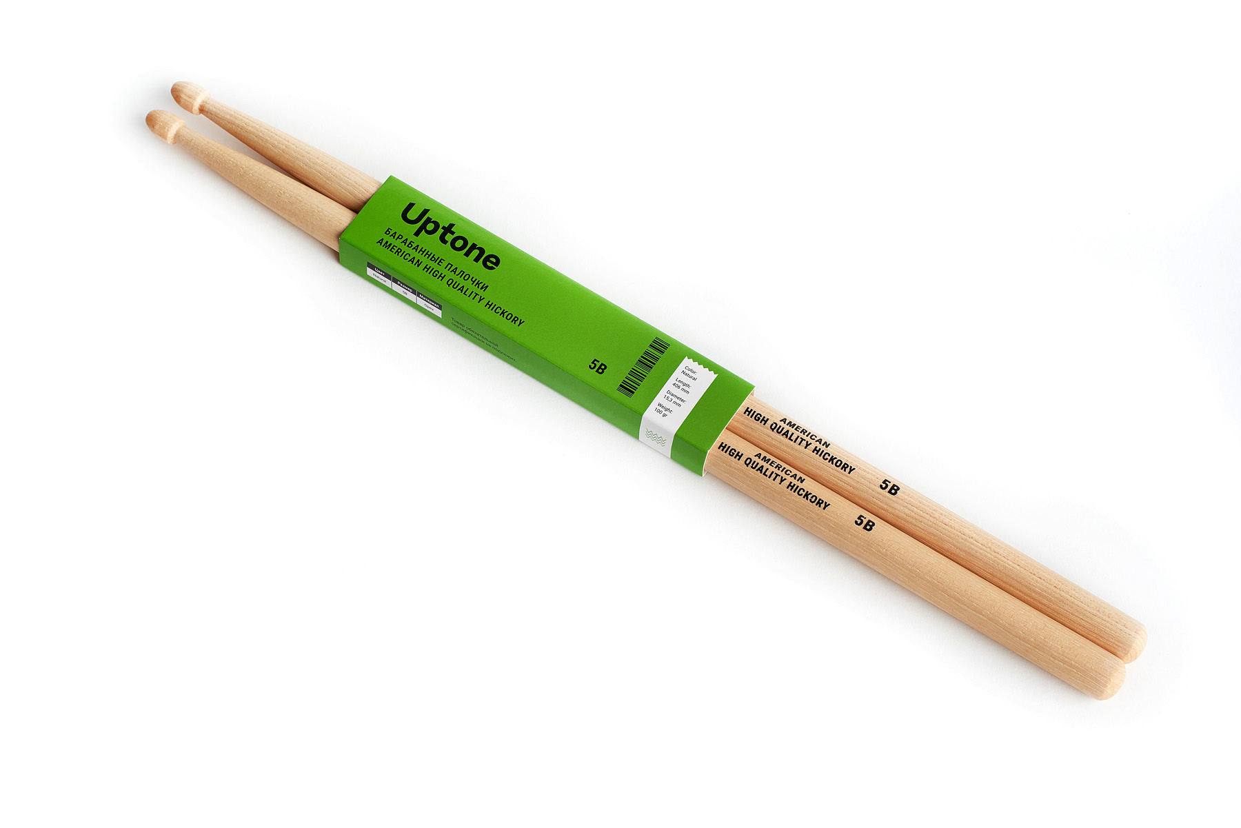 Барабанные палочки UPTONE American High Quality Hickory 5B