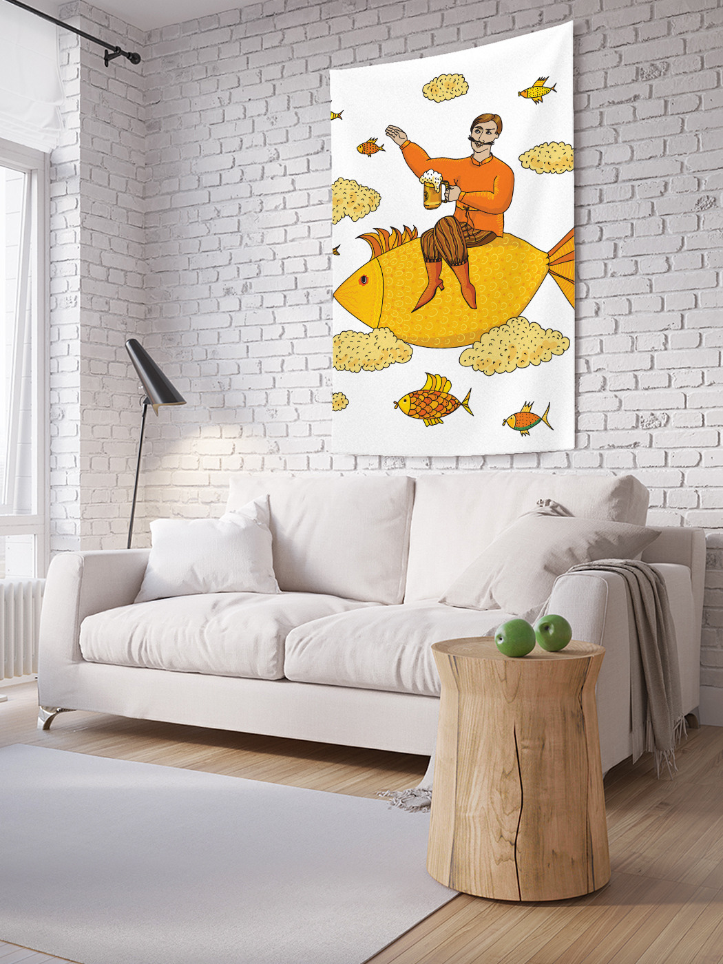 

Вертикальное фотопанно на стену JoyArty Пивные облака 100x150 см, Пивные облака