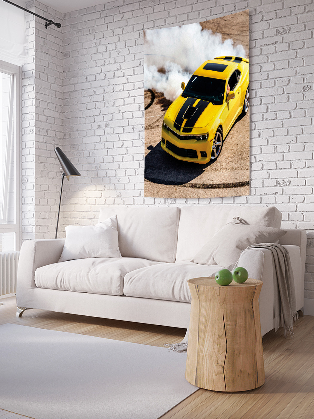 

Вертикальное фотопанно на стену JoyArty Дым от автомобиля 100x150 см, Дым от автомобиля