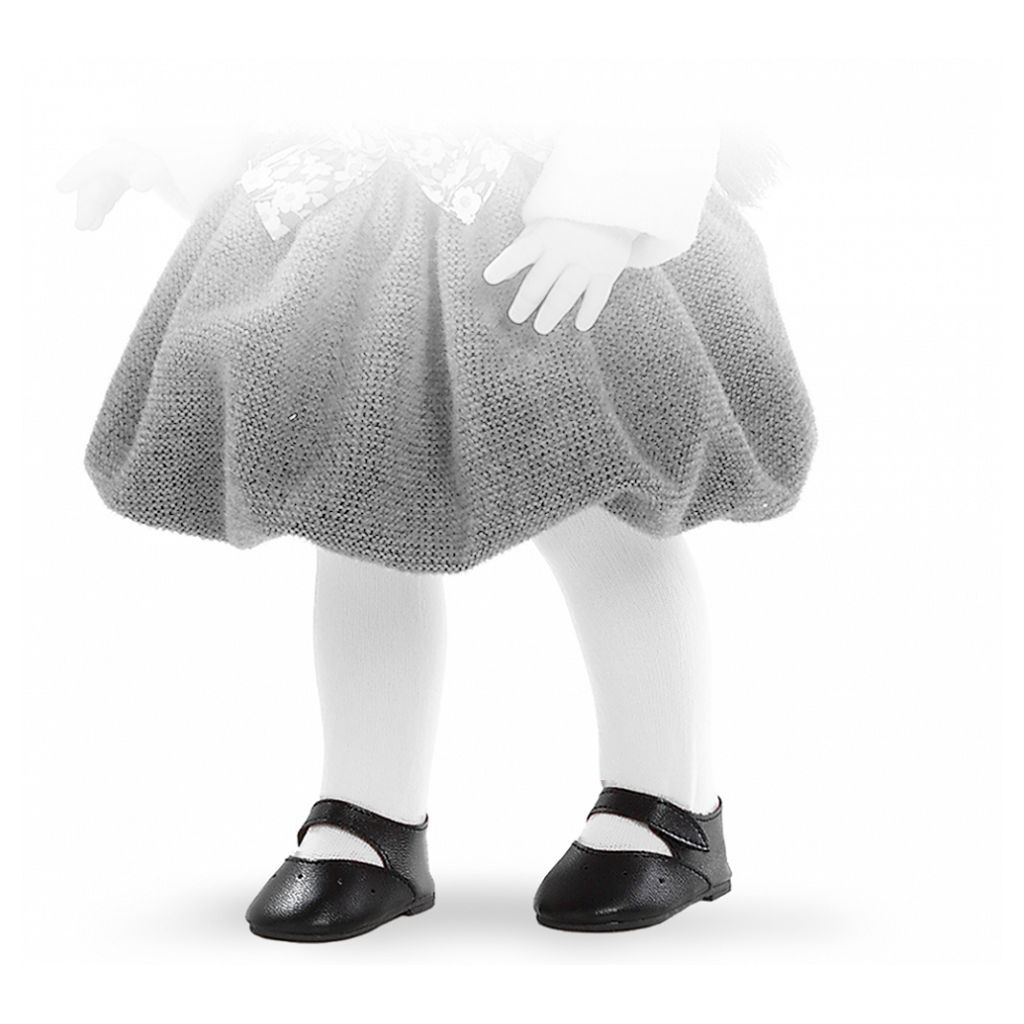 Туфли Paola Reina черные с застежкой-липучкой, для кукол 42 см 64204