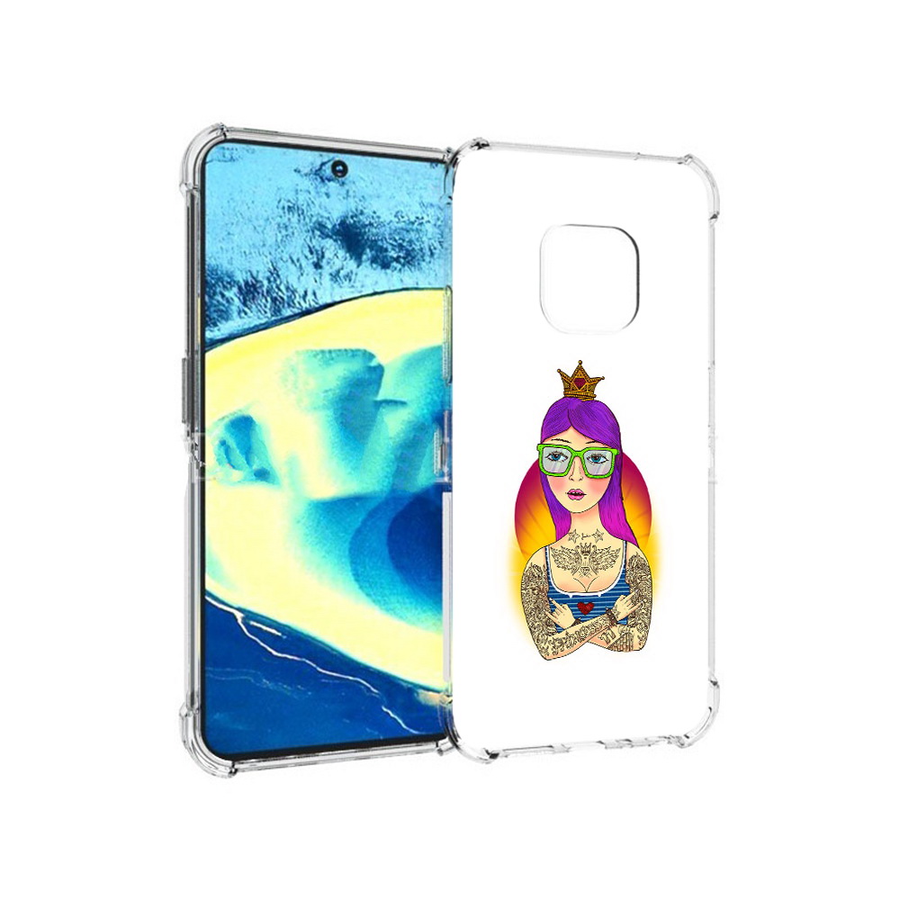 

Чехол MyPads Tocco для Nokia XR20 девушка в татуировках с короной (PT161671.111.305), Прозрачный, Tocco