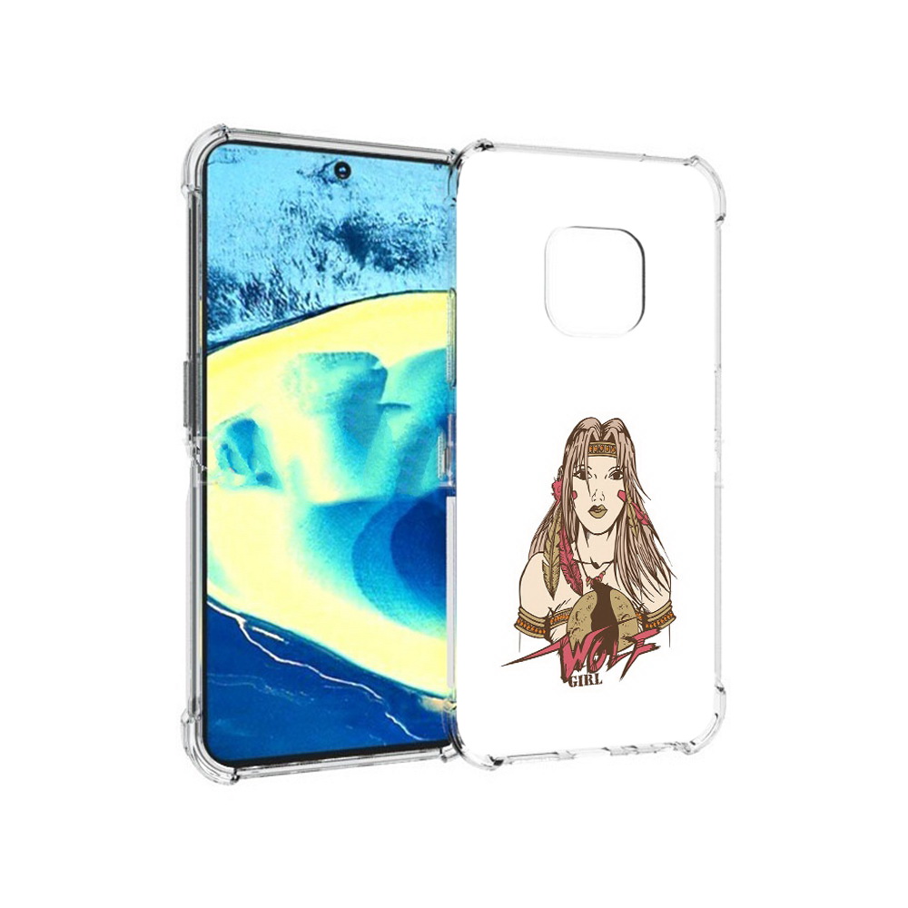 

Чехол MyPads Tocco для Nokia XR20 девушка волк (PT161671.111.306), Прозрачный, Tocco