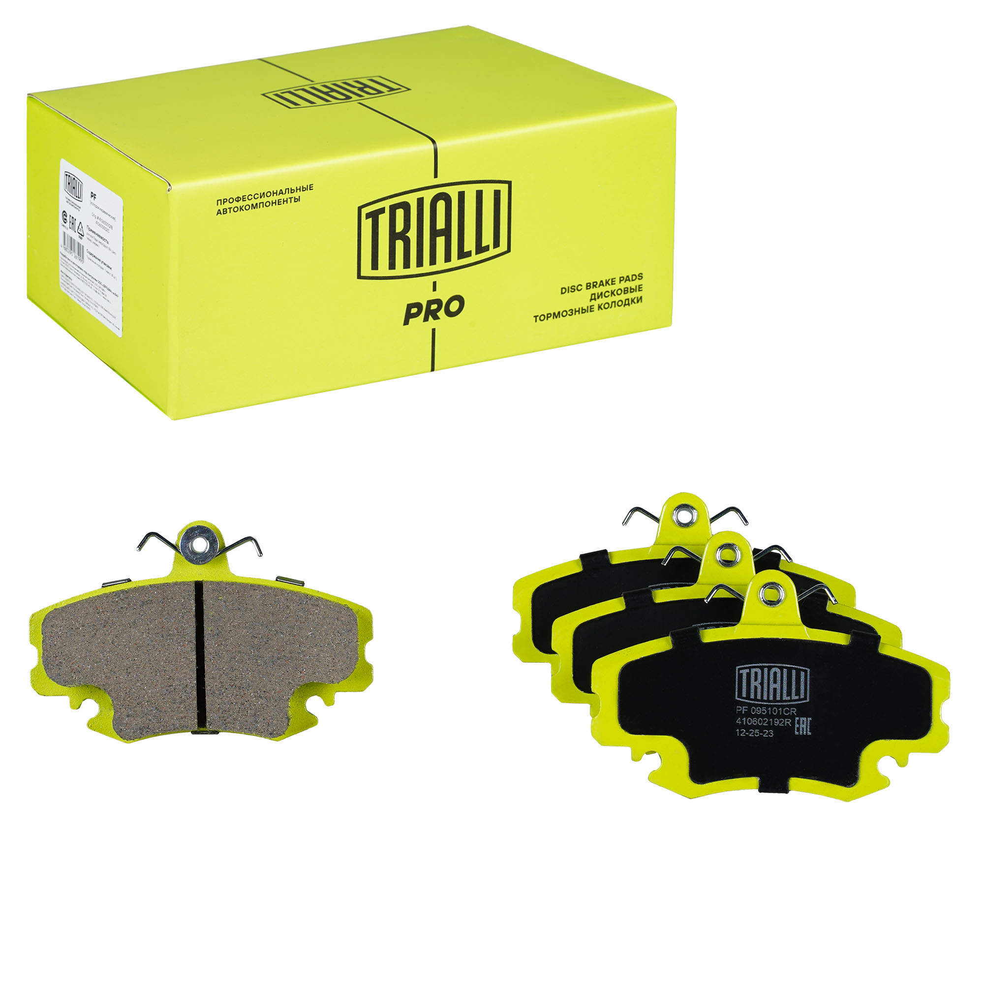 

Колодки тормозные дисковые керамические передние TRIALLI PF 095101CR