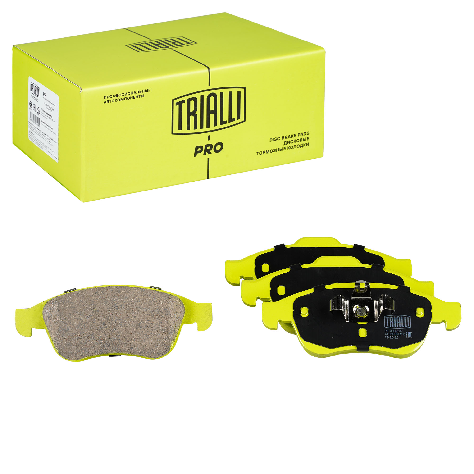 

Колодки тормозные дисковые керамические передние TRIALLI PF 0902CR