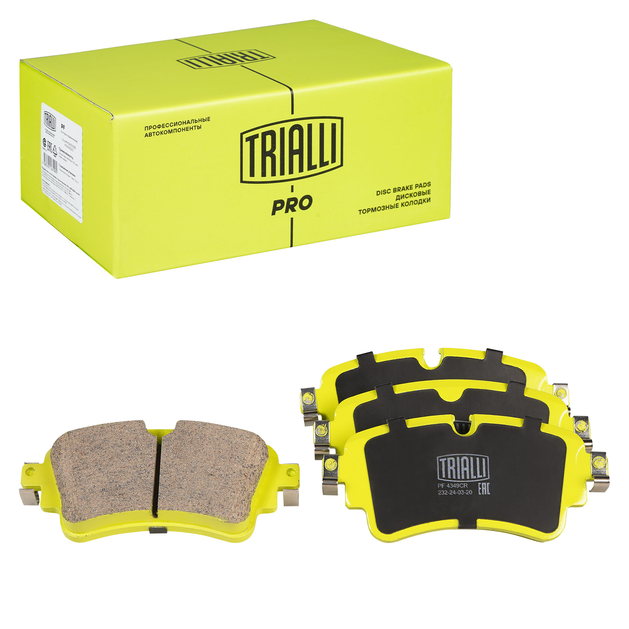 

Колодки тормозные дисковые керамические задние TRIALLI PF 4349CR