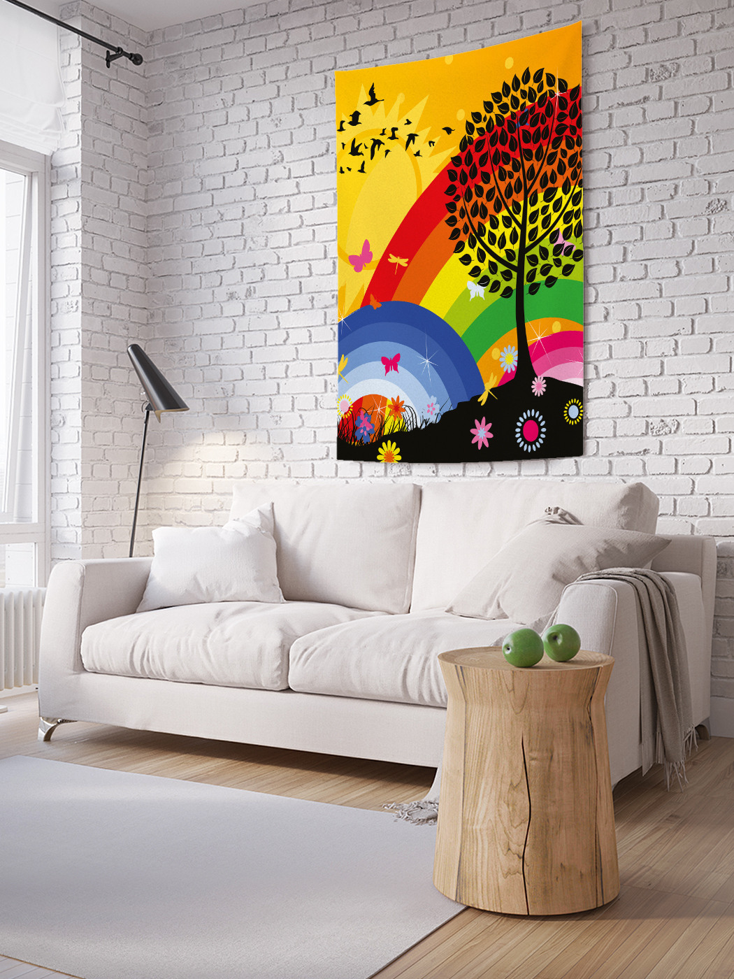 

Вертикальное фотопанно на стену JoyArty Абстрактная радуга 150x200 см, Абстрактная радуга