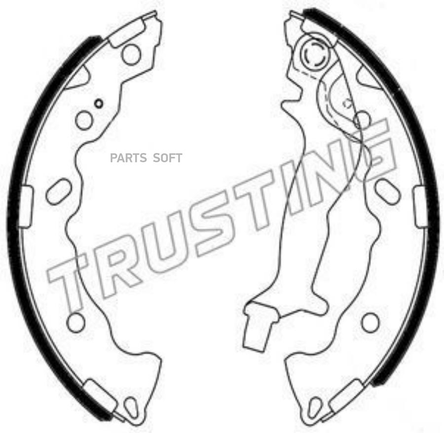 

Тормозные колодки TRUSTING барабанные 253707