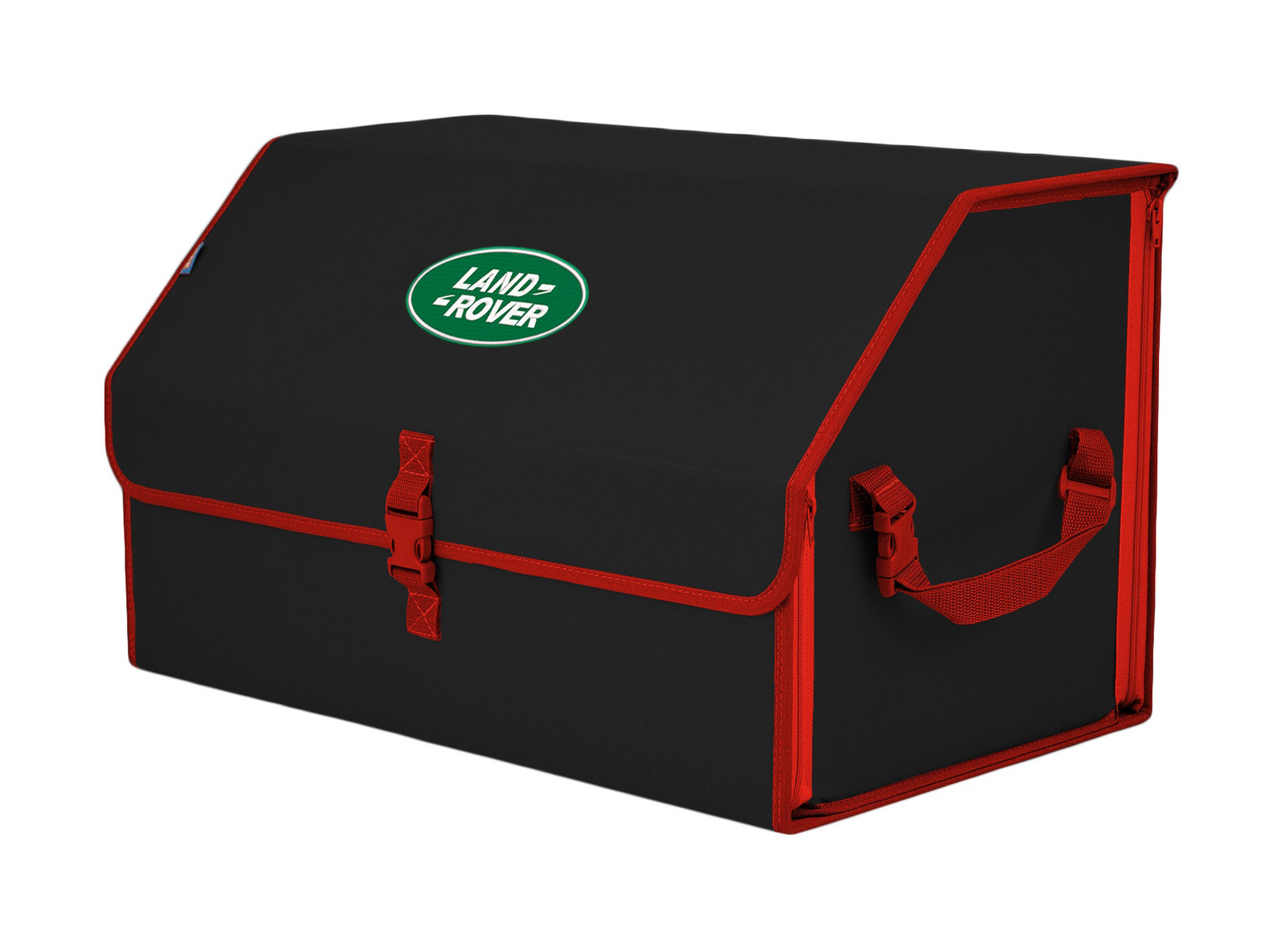 

Органайзер-саквояж в багажник "Союз" (размер XL). Цвет: черный с красной окантовкой и выши