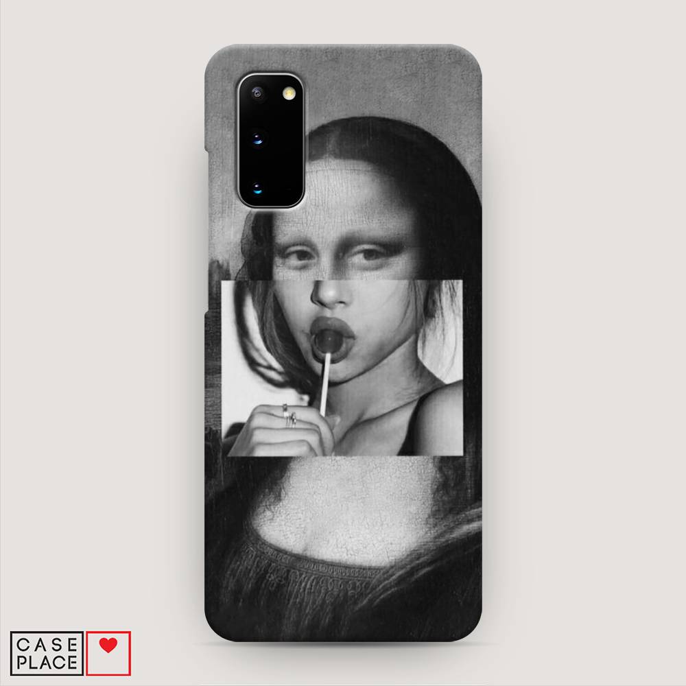

Пластиковый чехол "Mona Lisa sucking lollipop" на Samsung Galaxy S20, 29220-7