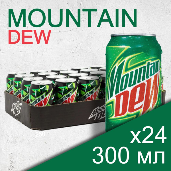 Газированный напиток Mountain Dew банка, 0,3 л х 24 шт