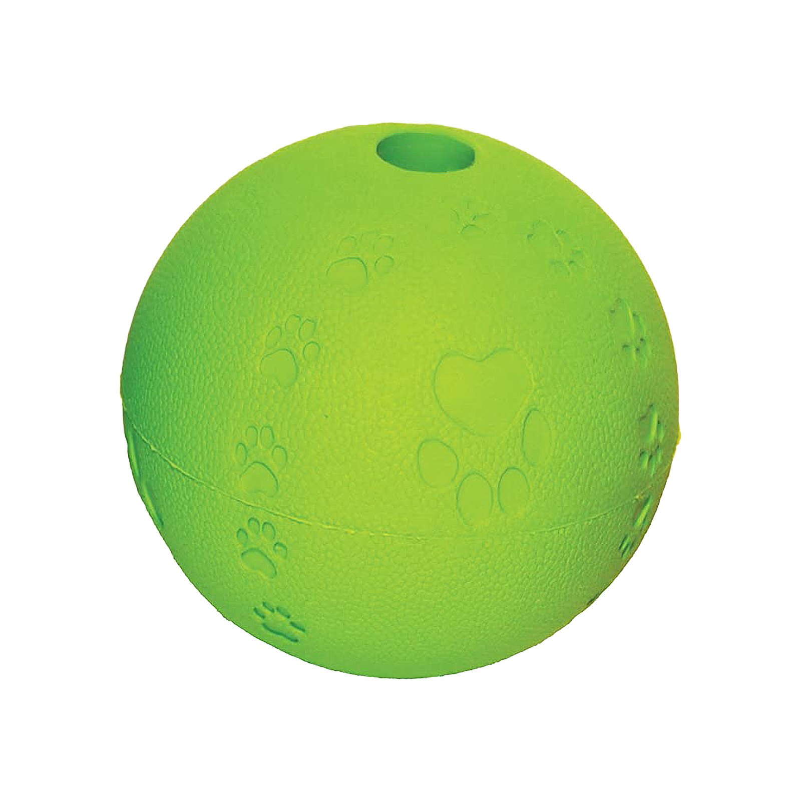 фото Игрушка для собак резиновая rosewood мяч для лакомств, зеленая, 8см