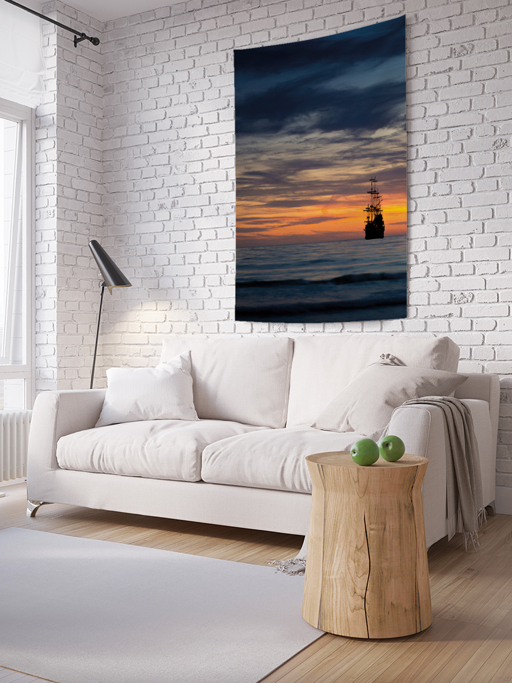 

Вертикальное фотопанно на стену JoyArty Парусник на якорной стоянке 150x200 см, Парусник на якорной стоянке