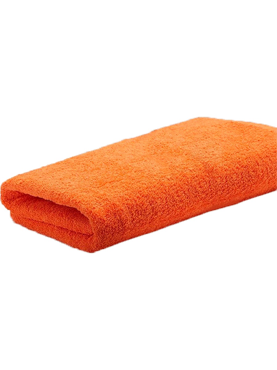 Большое банное полотенце Postmart размер 150х210 см. Цвет оранжевый