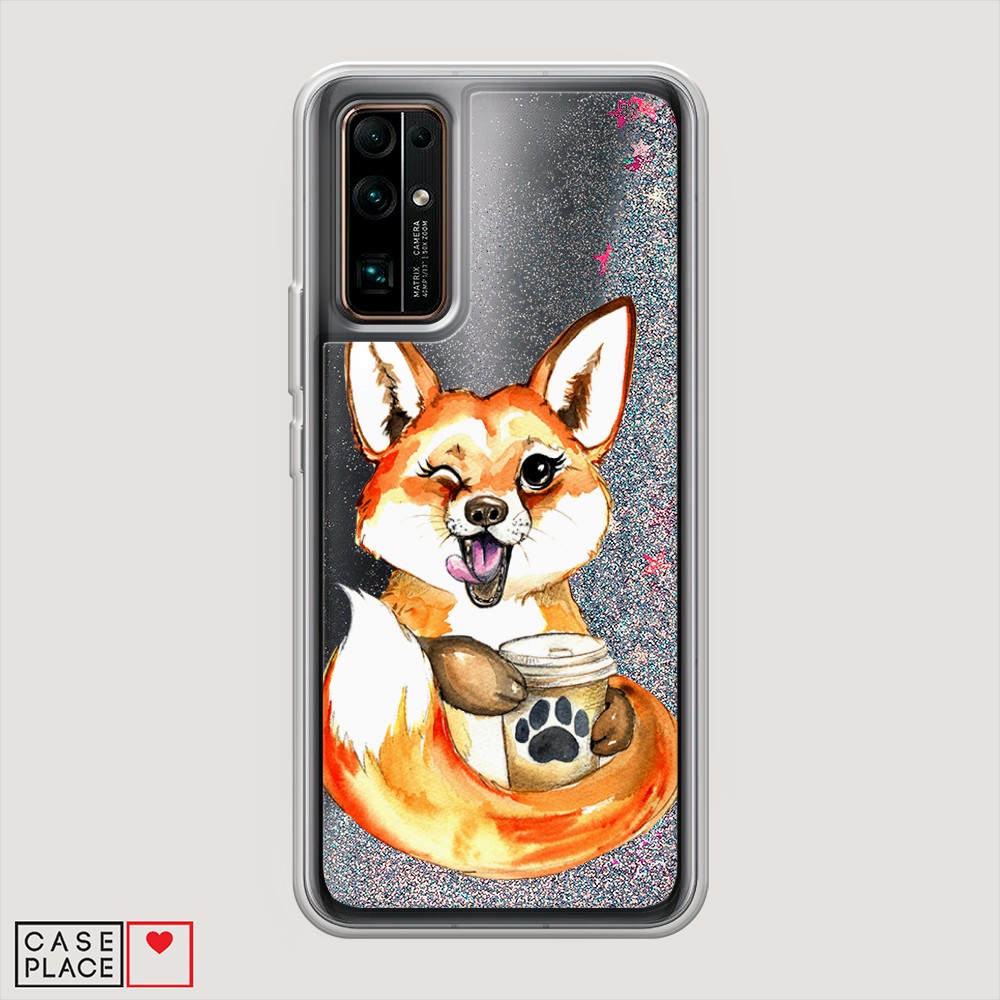 

Чехол Awog "Подмигивающая лиса с кофе" на Huawei Honor 30, 612191-1