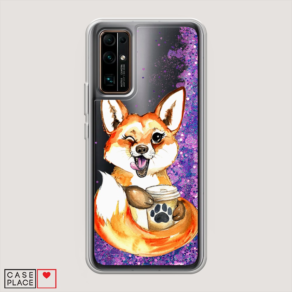 

Чехол Awog "Подмигивающая лиса с кофе" на Huawei Honor 30, 612192-1