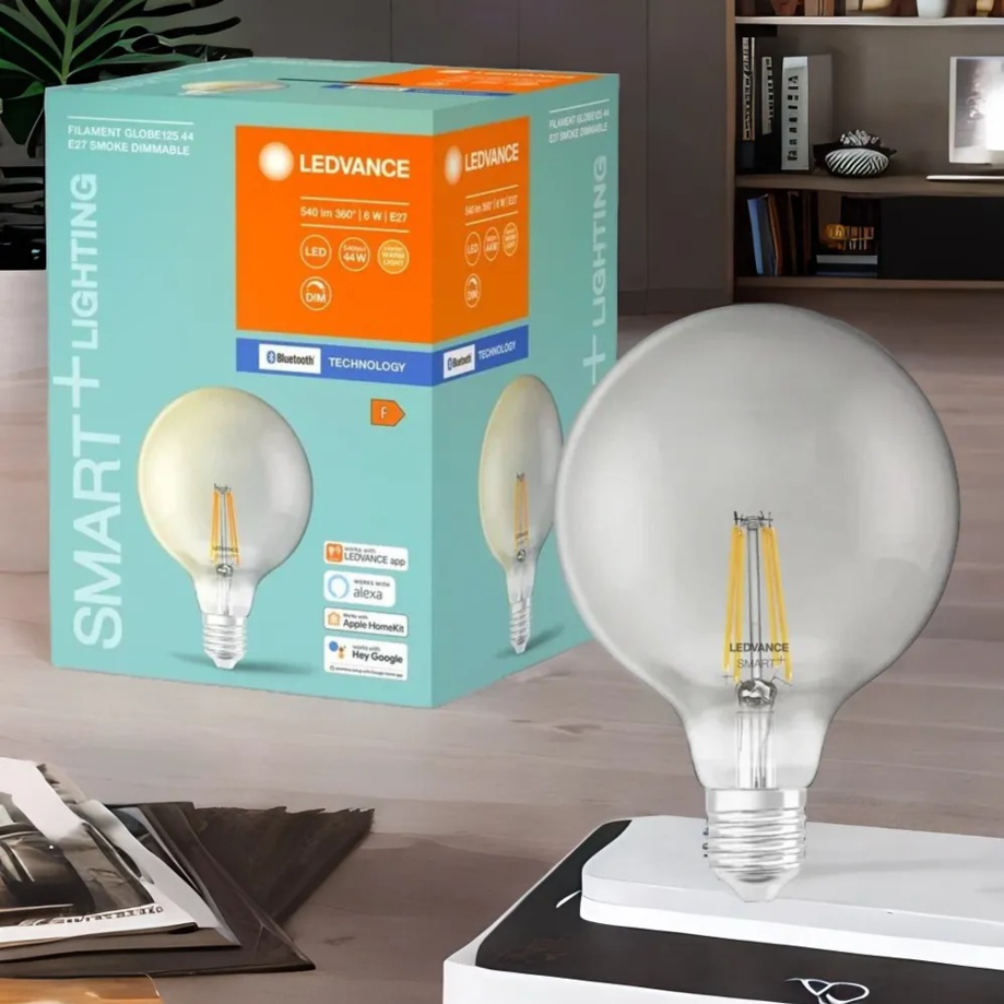 

Умная лампочка светодиодная филаментная LEDVANCE / OSRAM SMART+ Deco, E27, 6Вт, 2700К